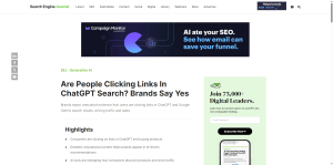 Are People Clicking Links In ChatGPT Search? Brands Say Yes