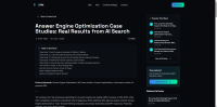 Answer Engine Optimization Case Studies: Real Results from AI Search