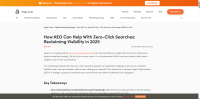 How AEO Can Help With Zero-Click Searches: Reclaiming Visibility in 2025