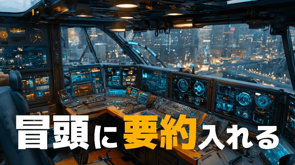 すぐできるAIO対策 冒頭に要約入れるだけ